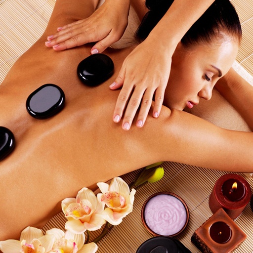 Massage body đá nóng/túi thảo dược nóng 60 phút